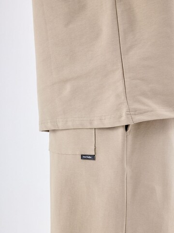VAMOS CLO Loose fit Trousers 'Drome' in Beige