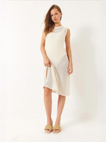 Bianco Lucci Beach Dress in Beige