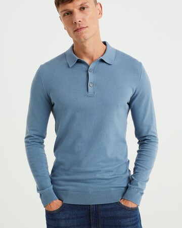 WE Fashion Shirt in Blauw: voorkant