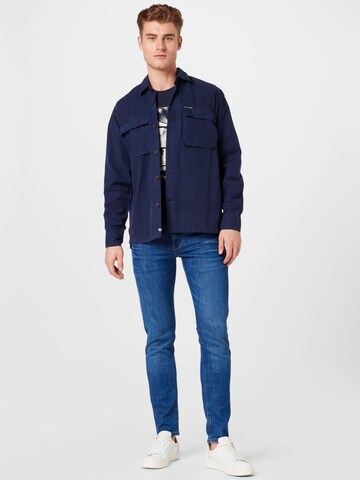 Pepe Jeans Regular Fit Hemd 'PHIL' in Blau