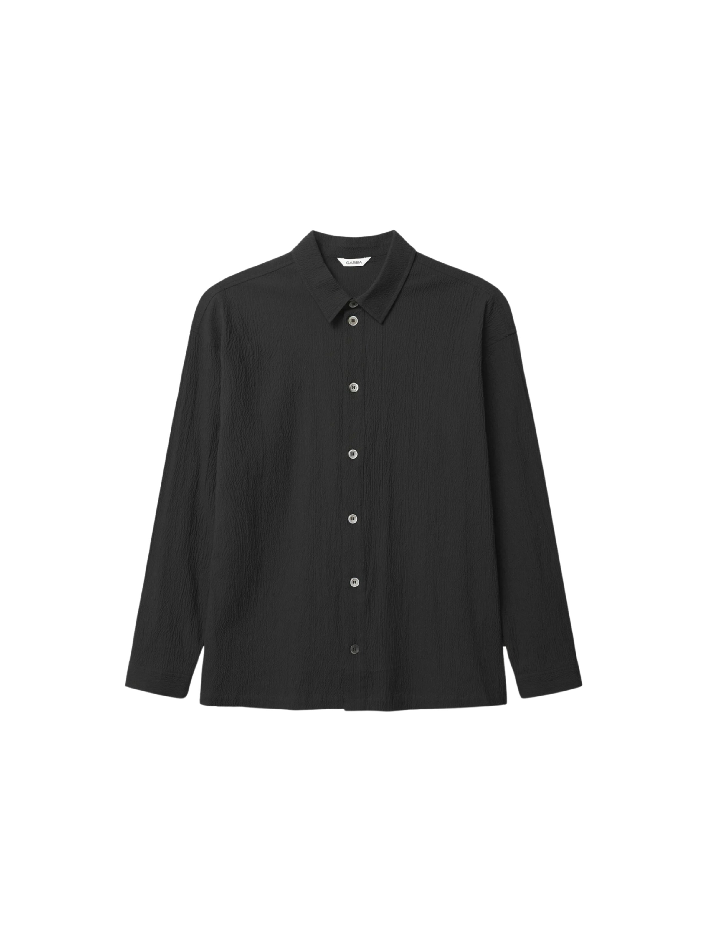 GABBA Regular Fit Hemd 'Jens' in Schwarz: Vorderseite