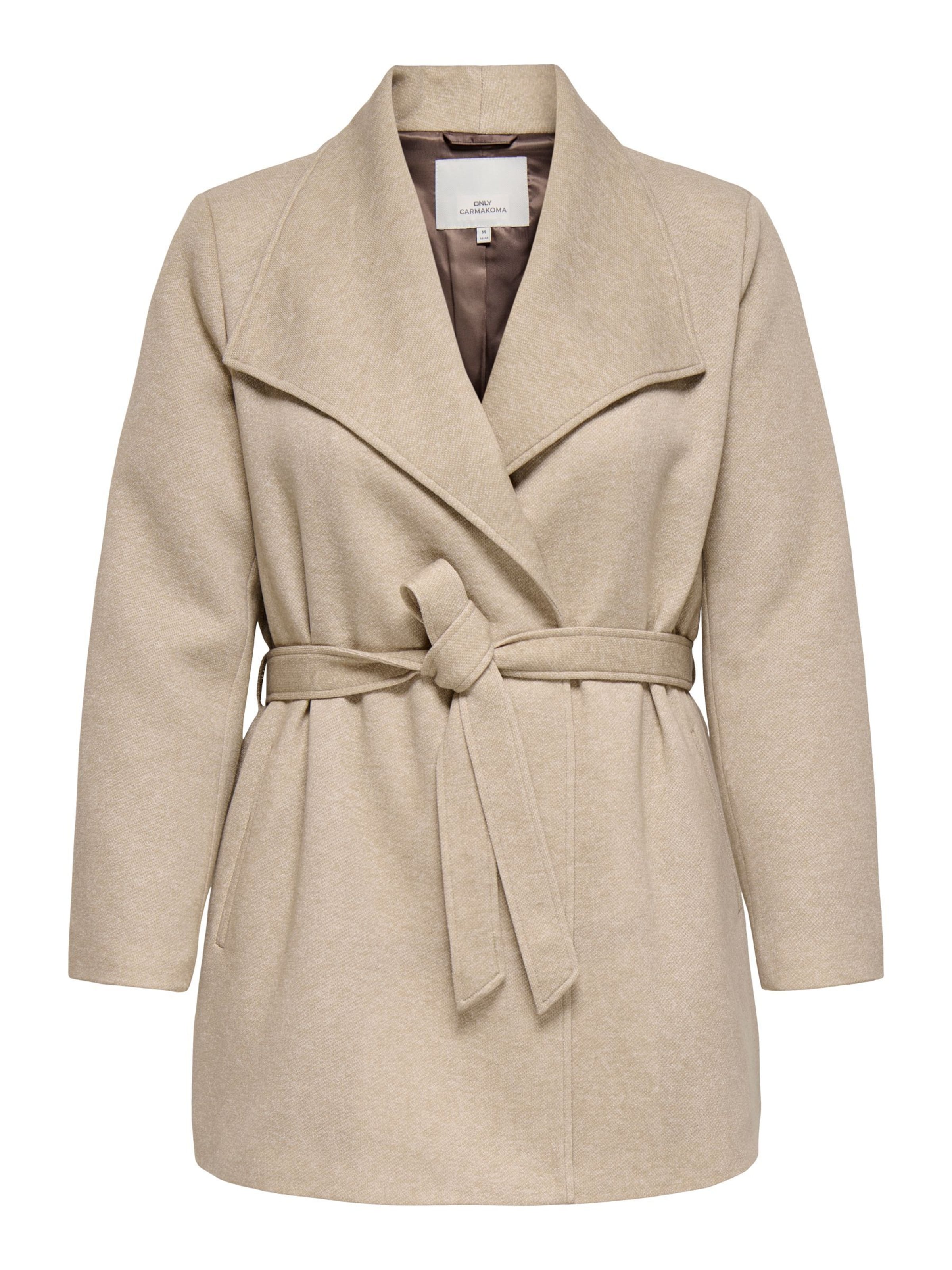 ONLY Carmakoma - Abrigo de entretiempo 'CARSedona' en beige: frente
