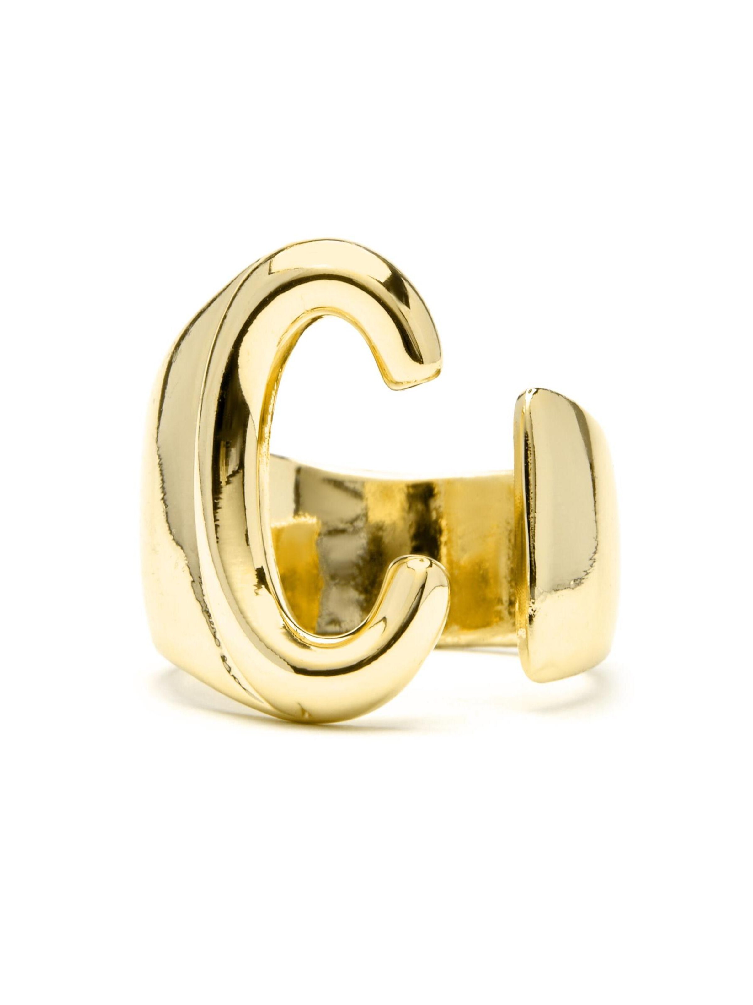 LuxenterPrsten 'Alphabet C' - zlatna boja: prednji dio