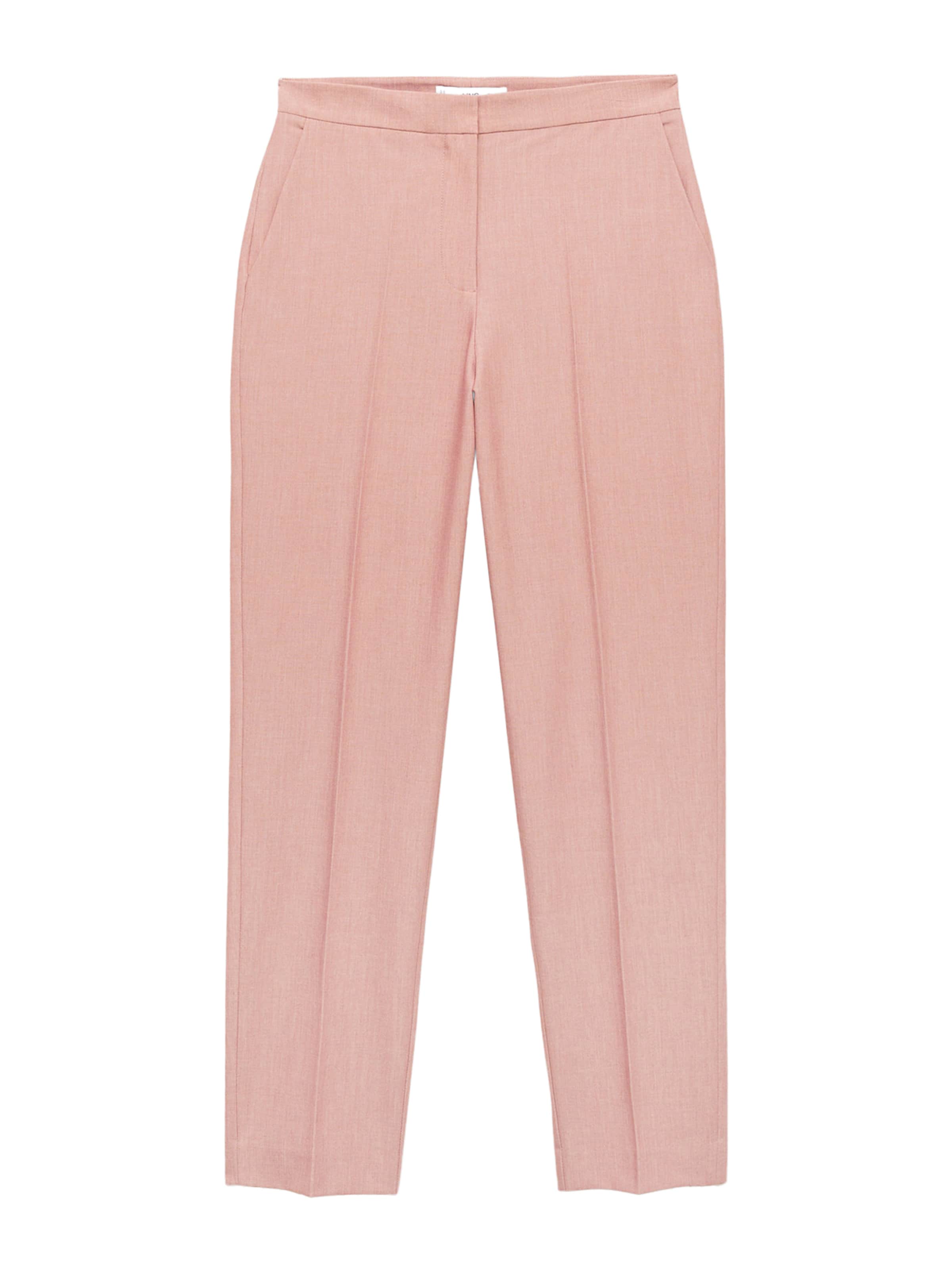 MANGO Regularen Hlače 'Borevi' | roza barva: sprednja stran