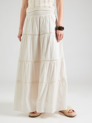Jupe 'PCASTRID' PIECES en blanc : devant