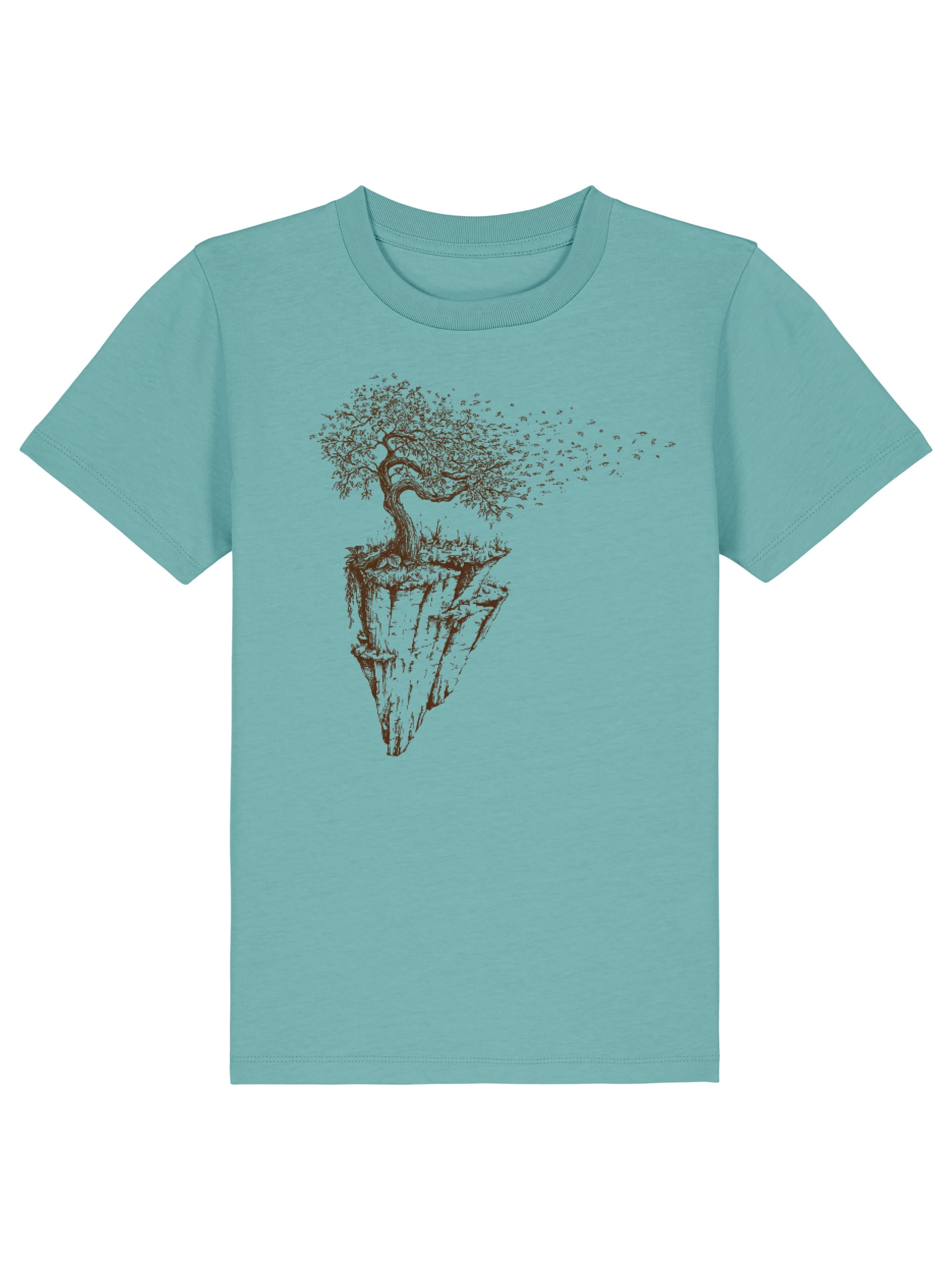 Life-Tree Shirt 'Maple Island' in Blue: front