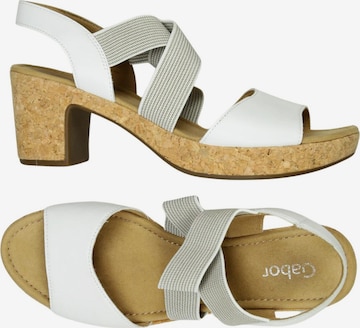 GABOR Sandalen 41,5 in Weiß: Vorderseite