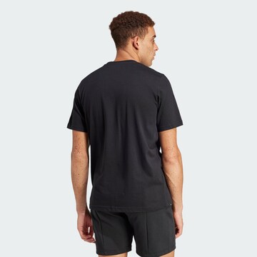 ADIDAS SPORTSWEAR Functioneel shirt 'Camo Linear' in Zwart