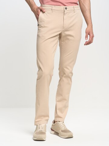 BIG STAR Tapered Chino Pants 'ERHAT' in Beige: front