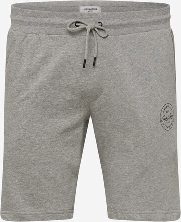 Jack & Jones Plus Regular Trousers 'Shark' in Grey: front