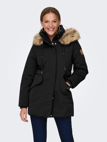 juoda ONLY Žieminė parka: priekis