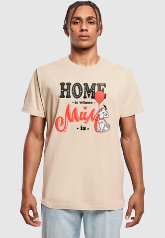 ABSOLUTE CULT Shirt 'Mother's Day - 101 Dalmatians Home Is Where Mum' in Beige: Vorderseite