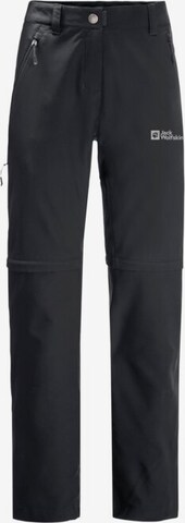 JACK WOLFSKIN Regular Athletic Pants in Black: front