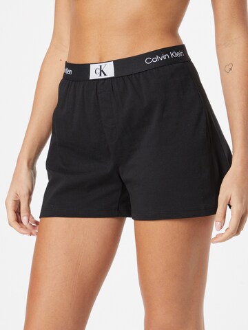 Pantaloncini da pigiama di Calvin Klein Underwear in nero: frontale