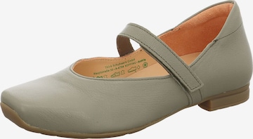 Ballerines à lanières THINK! en vert : devant