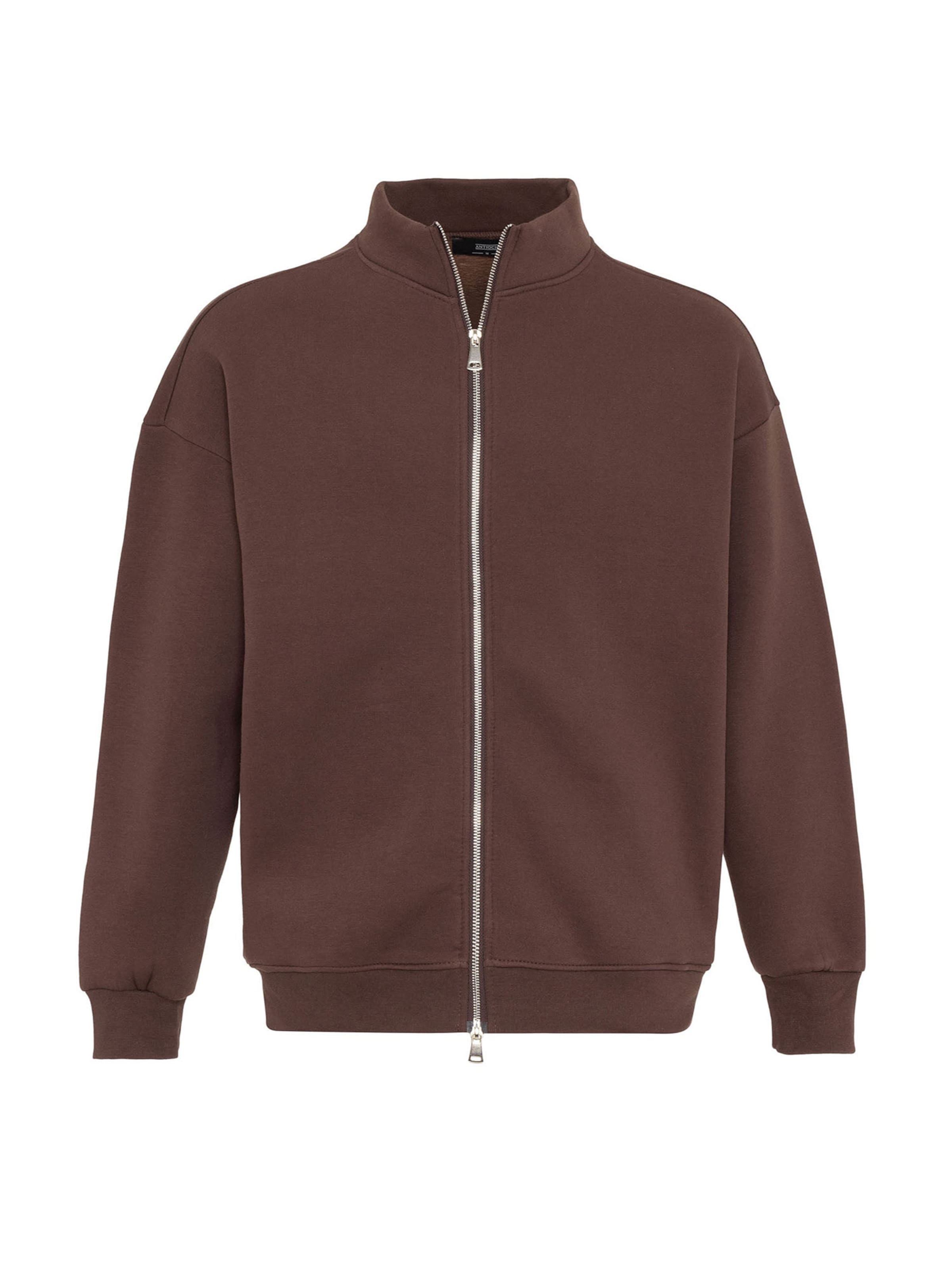 Antioch Sweat jacket in Brown: front