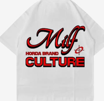 T-Shirt 'T-Shirt Bianca CULTURE 100% Cotone Made in Italy' Horda en blanc : devant