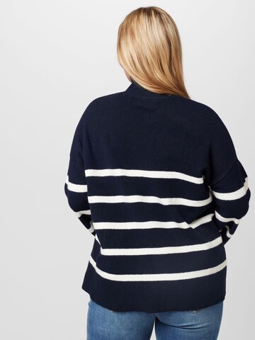 Pullover 'NUSKA' di PIECES Curve in blu