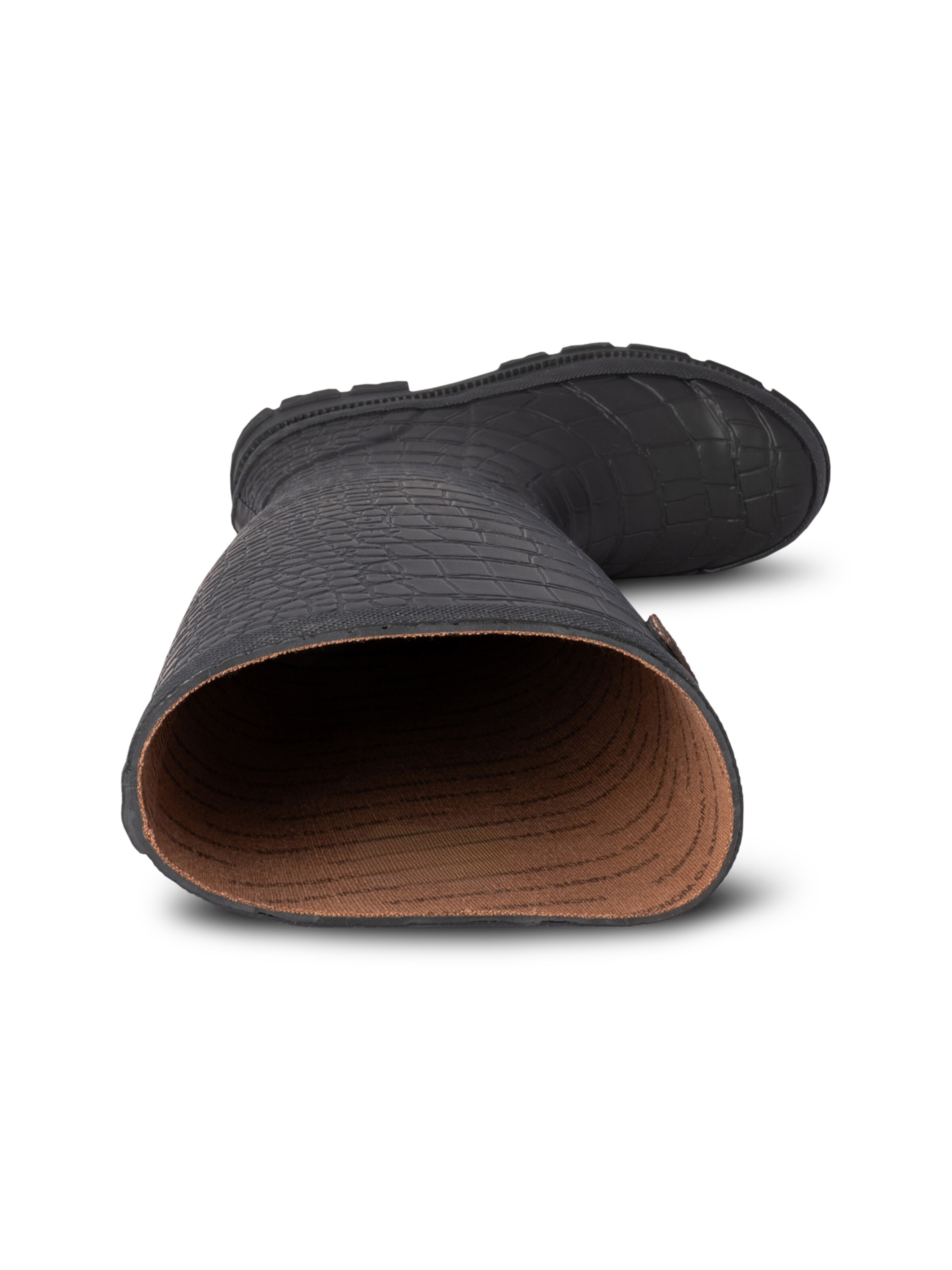 WODEN Regenlaarzen 'Le Croco' in Zwart