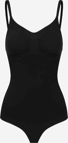 Body modelant 'Sculpting Shapewear mit String' cfab (formerly creamy fabrics) en noir : devant