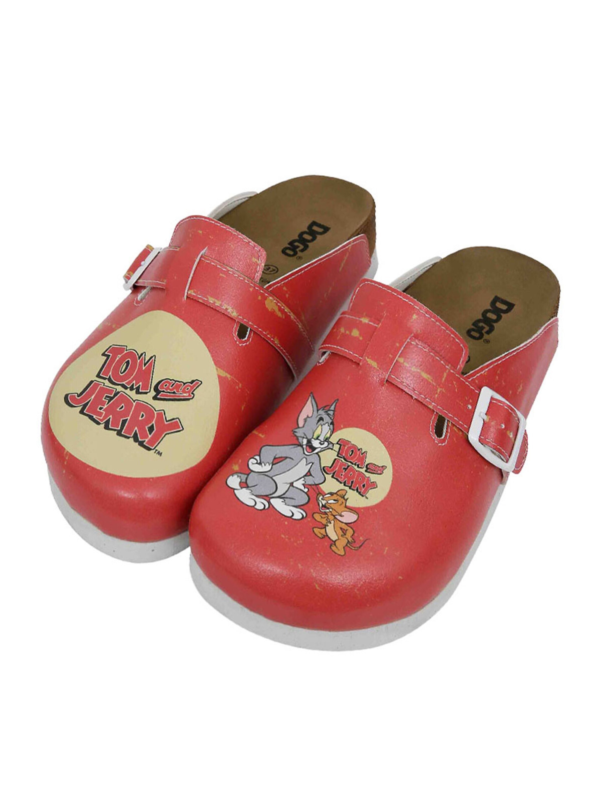 DOGO Clogs 'DOGO Comfie - Tom & Jerry WB'‌‌‌‌‌‌‌‌‌ in Rot