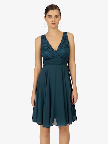 Robe de cocktail Kraimod en bleu : devant