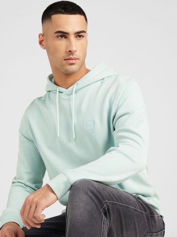 BOSS - Sweatshirt 'Wetalk' em azul