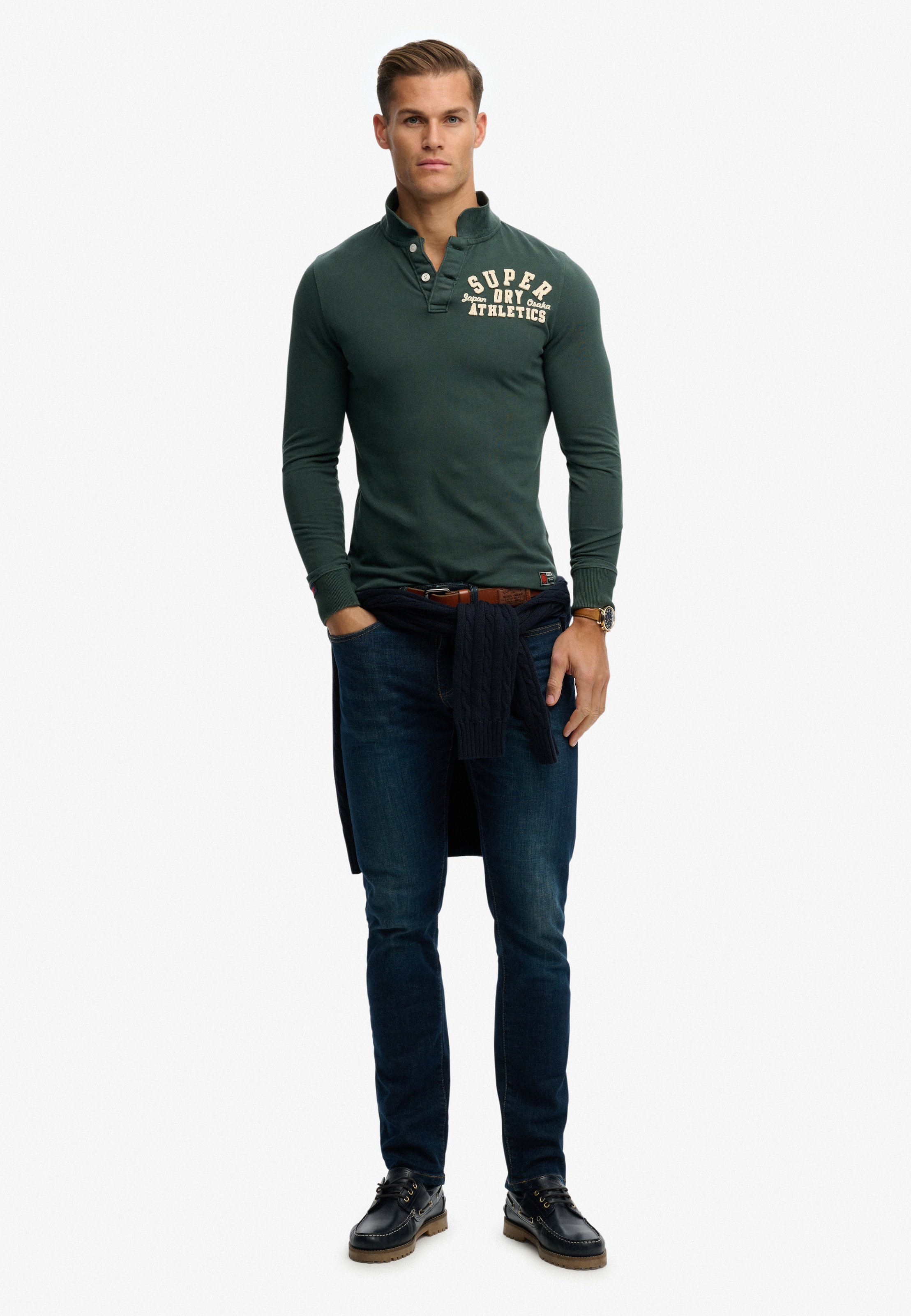 Superdry & Co Shirt 'Vintage Athletic' in Groen