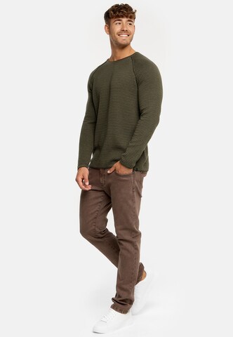 INDICODE JEANS Sweater ' Camilo ' in Green