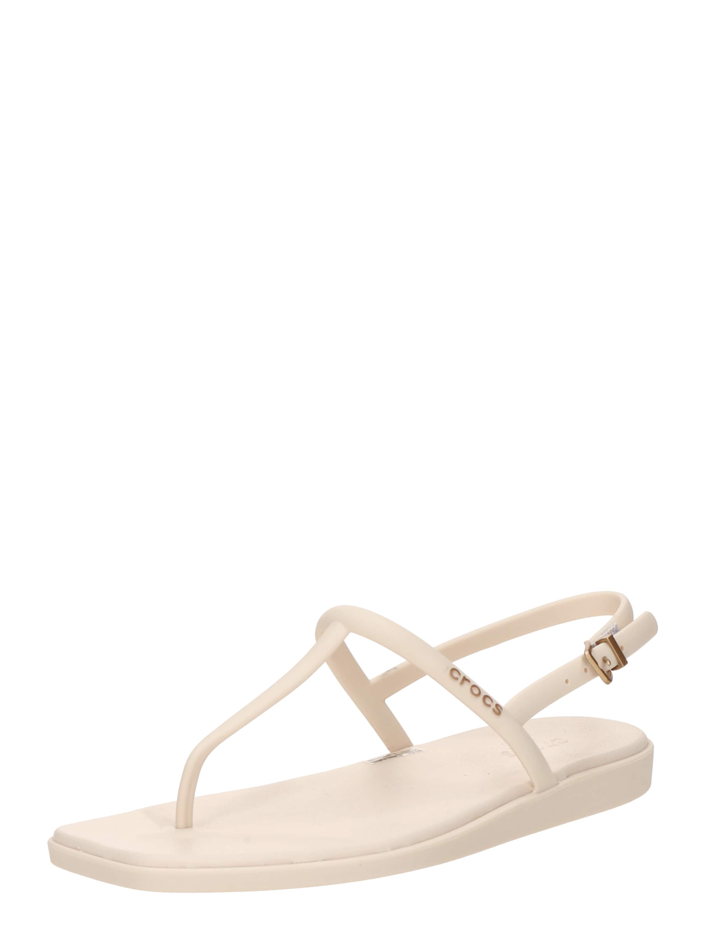 Crocs T-bar sandals 'Miami' in Beige: front