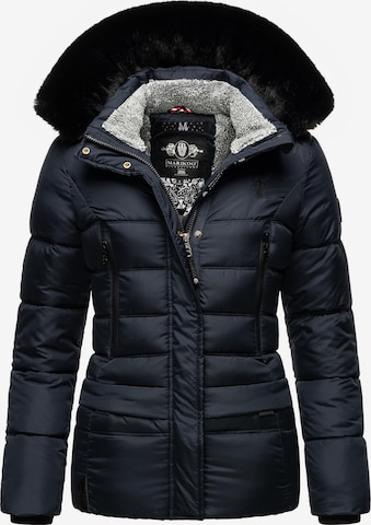 MARIKOO Winter jacket ' Loveleen' in Blue: front