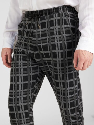 Denim Project Tapered Trousers 'Ponte Roma' in Black