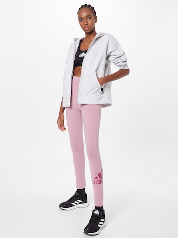 ADIDAS SPORTSWEAR Skinny Sporthose 'Zoe Saldana' in Pink