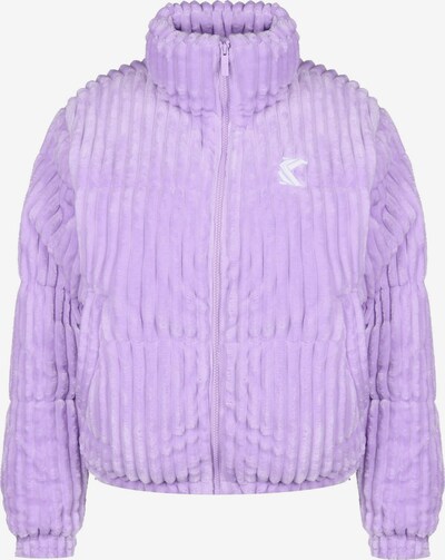 Karl Kani Veste mi-saison en lilas / blanc, Vue avec produit