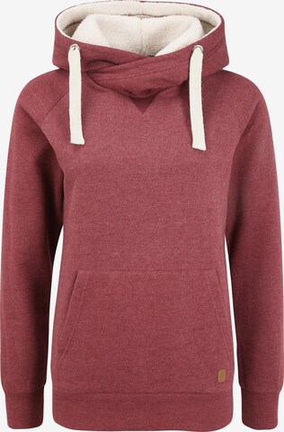 Oxmo Sweatshirt 'Julia Pile' in Red: front