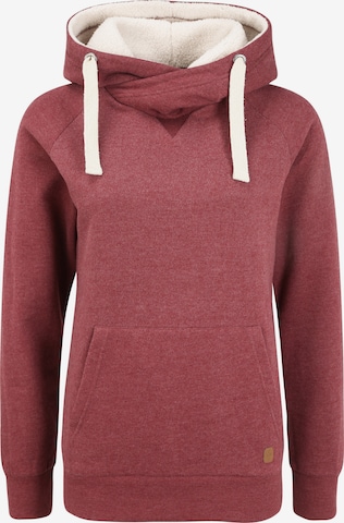 Oxmo Sweater 'Julia Pile' in Red: front