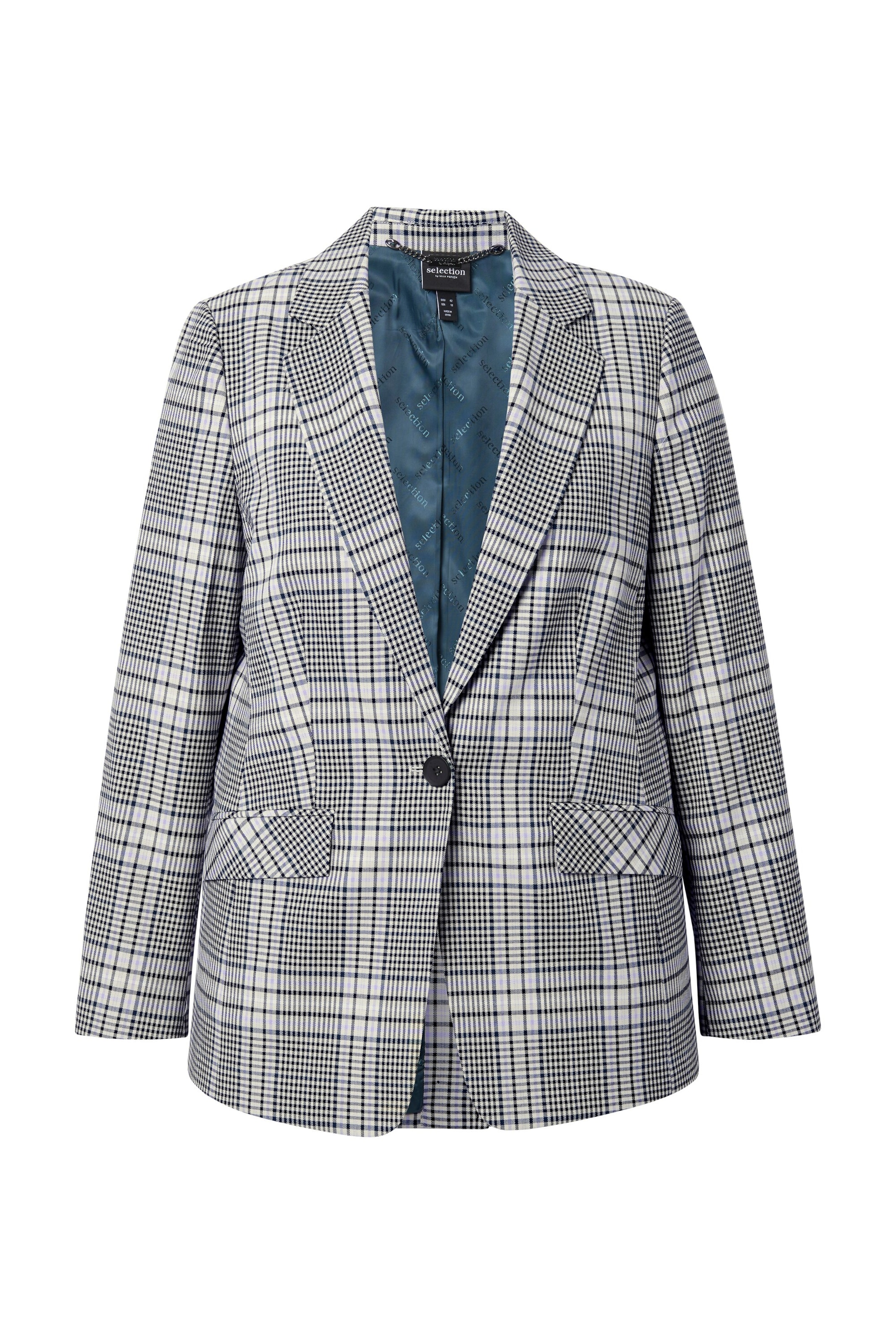 Ulla Popken Blazers in Grijs: voorkant