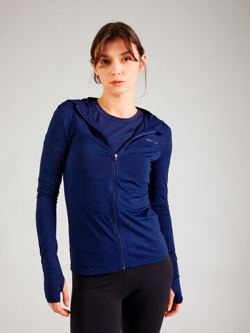 ONLY PLAY Sportief sweatvest 'MILA' in Blauw: voorkant