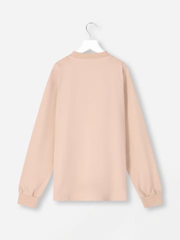 Mansour Sweatshirt 'Paris College Longsleeve' in Pink