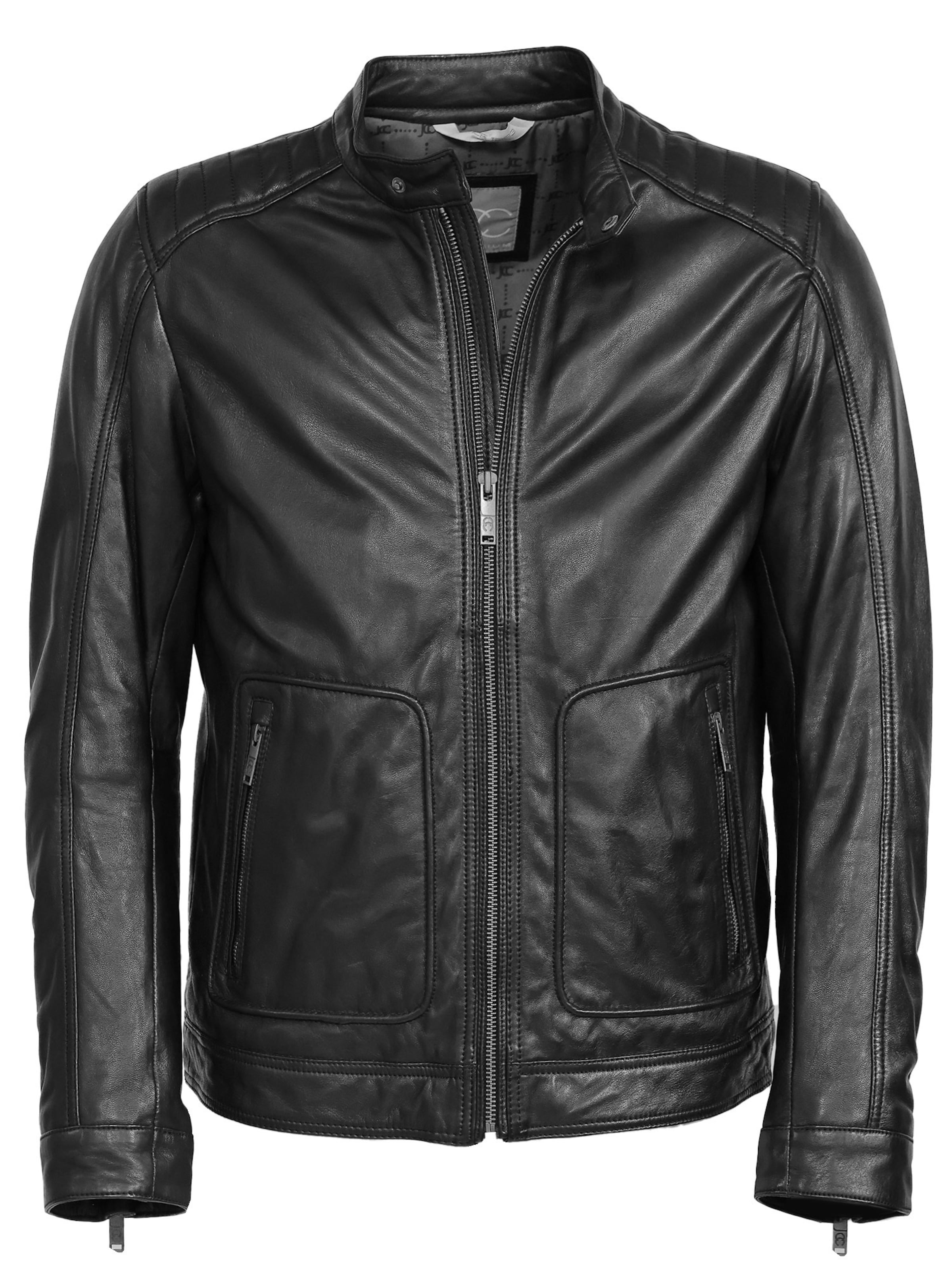 JCC Lederjacke in schwarz, Produktansicht