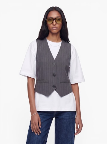 JDY Suit Vest 'JDYLOUI' in Grey: front