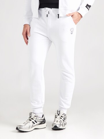 Effilé Pantalon Karl Lagerfeld en blanc : devant