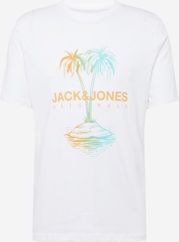 T-Shirt 'LAFAYETTE' JACK & JONES en blanc : devant