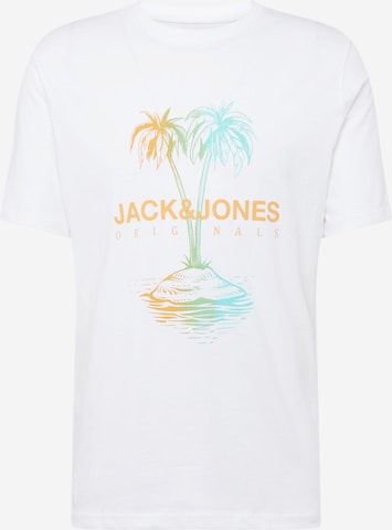 JACK & JONES Majica 'LAFAYETTE' | bela barva: sprednja stran