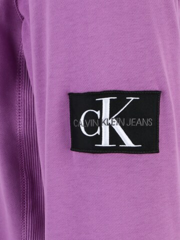Regular fit Felpa di Calvin Klein Jeans in lilla
