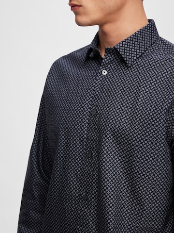 SELECTED HOMME Regular fit Button Up Shirt 'ETHAN' in Blue