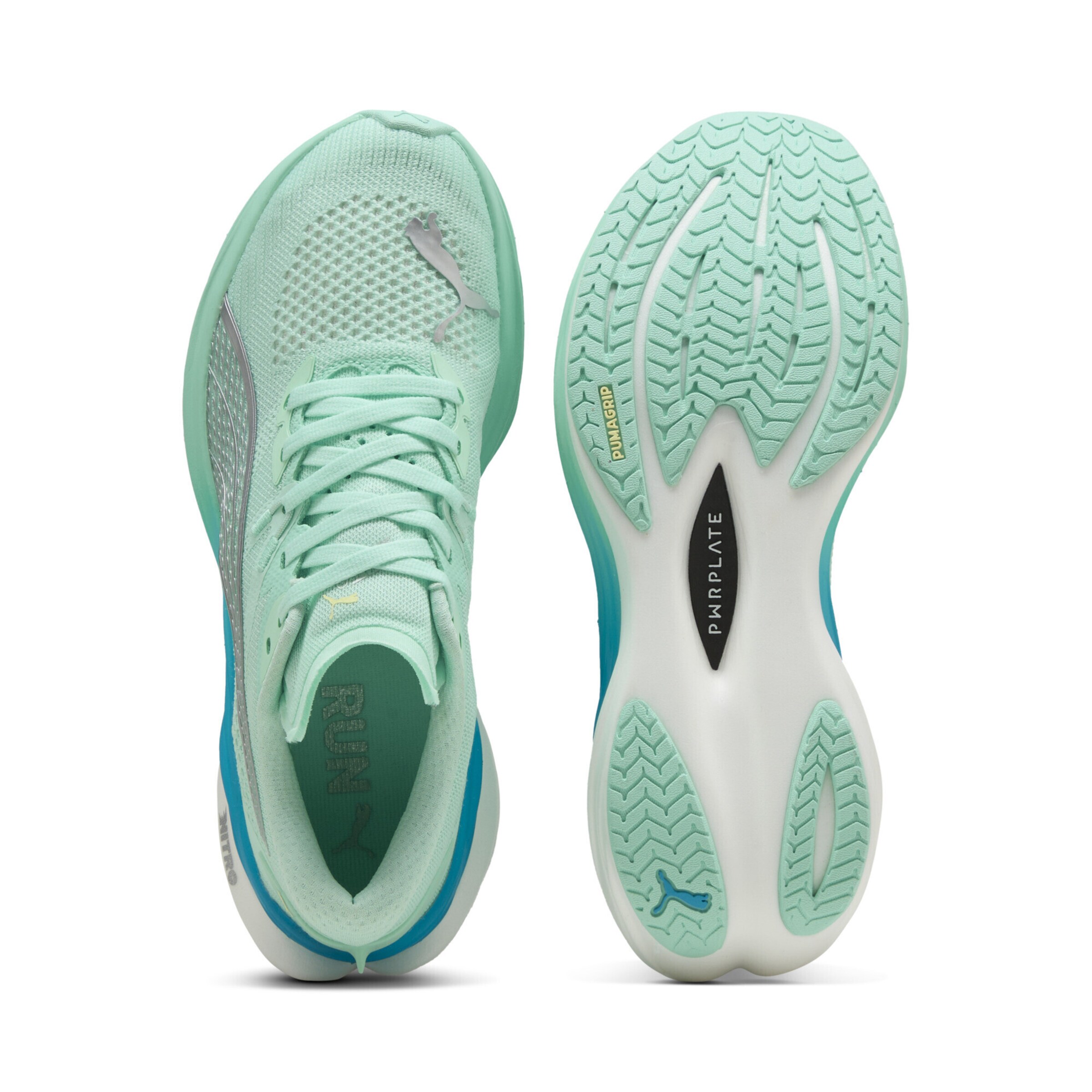 Chaussure de course 'Deviate Nitro™ 3' PUMA en vert