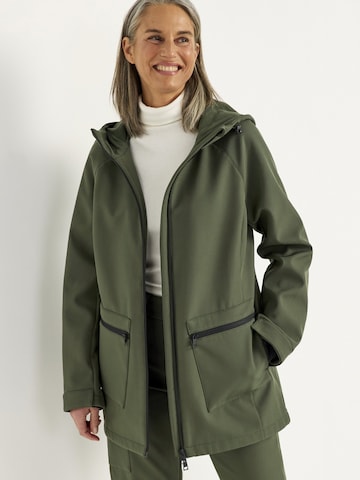 Cellbes of Sweden Between-seasons parka in Green: front