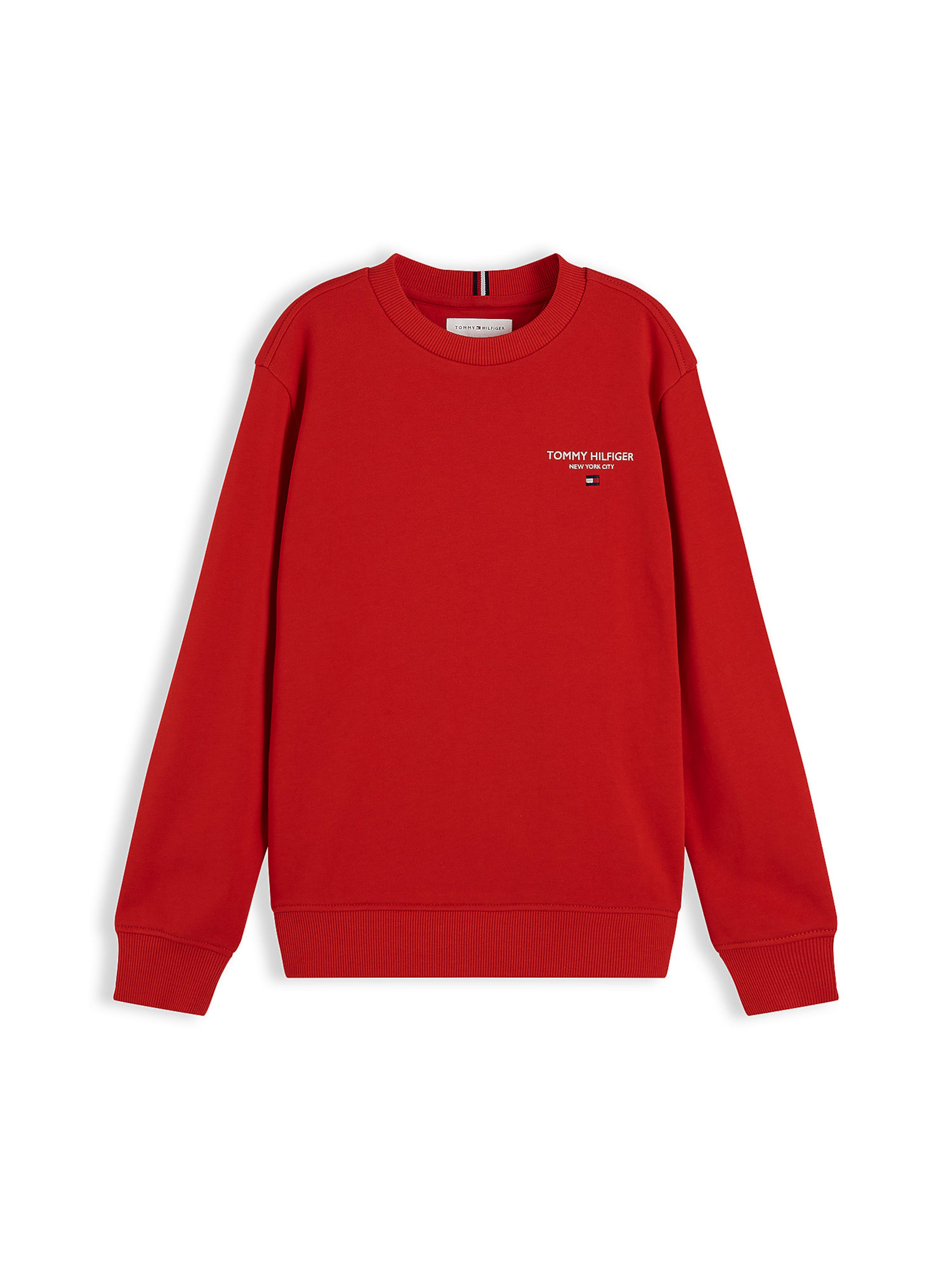 TOMMY HILFIGER Sweatshirt 'Essential' in Rot: Vorderseite
