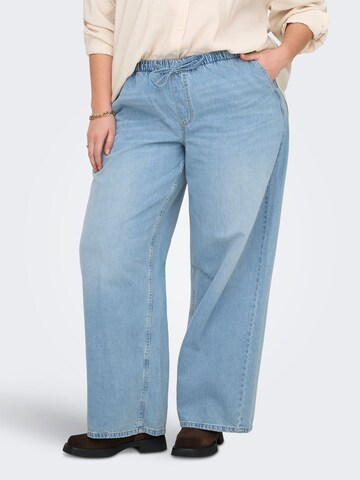 Wide Leg Jean 'CARJay' ONLY Carmakoma en bleu : devant